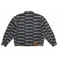 thumbnail image 2 of Supreme Men's Jacquard Logos Denim Trucker Jacket Rigid Indigo, from StockX, 2 of 3