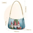 thumbnail image 3 of Gnomes Christmas TreesWomen Small Shoulder Bag Crossbody Tote Hobo Bags Purse Clutch Handbags with Chain Strap for Women, 3 of 7