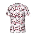 thumbnail image 5 of Qekee Cherry Blossoms Classic Fit T-Shirt Men's Shirt Men's Tight Short Sleeves for Exercise, Running, Mountaineering - Cherry Blossoms, 5 of 9