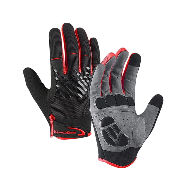 Guantes de Bicicleta de Equipo de Equitación de Deportes de Bicicleta Rojo L Sunnimix Guantes de bicicleta