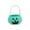Mint Green, variant on Halloween Non-Woven Pumpkin Candy Bags, Reusable Lightweight Treat Bags with Comfy Handle for Trick or Treaters, Halloween Supplies