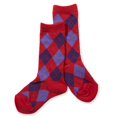 thumbnail image 1 of Jefferies Socks Girls Argyle Pattern Cotton Dress Knee High Socks 1 Pair Pack, 1 of 4