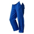 thumbnail image 3 of Women's Pants Fashion Casual Pants For Women Cotton And Linen Casual Loose Solid Color Elastic Waist Pocket Straight Leg Pants, 3 of 5