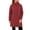Wine, variant on Smsaxvxz Womens Rain Jackets Fall Fashion Solid Zip Up Waterproof Windbreaker Coat Casual Mid Tops with Pockets Black XL