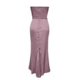 thumbnail image 6 of Elegant Women's Casual Dress For Party Evening Long Sleeveless Bodycon Formal Gown With Strapless Design, 6 of 6