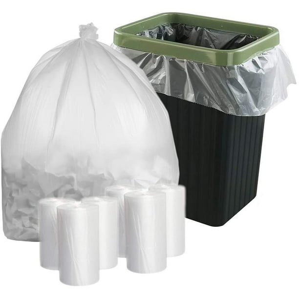 AMZ Supply Garbage Can Liners 24 x 33 High Density Natural Trash Bags ...