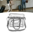 thumbnail image 3 of Transparent Tote Bag, Clear Tote Bag Multipurpose Clear Handbag  for Wallet for  Black,Gray, 3 of 8