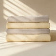 thumbnail image 4 of HARPPA Muslin Baby Bassinet Sheets 2 Pack, Breathable Bamboo Viscose Cotton, 32.68" x 18.9", 4 of 12