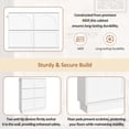 thumbnail image 5 of Euroco Elegant Narrow Tipping Bucket Shoe Cabinet with 6 Flip Drawers, Space Saving Design, Cream Style Entryway Organizer with Adjustable Shelf, Free-Standing Shoe Rack with 3 Silvery Hooks, White, 5 of 9