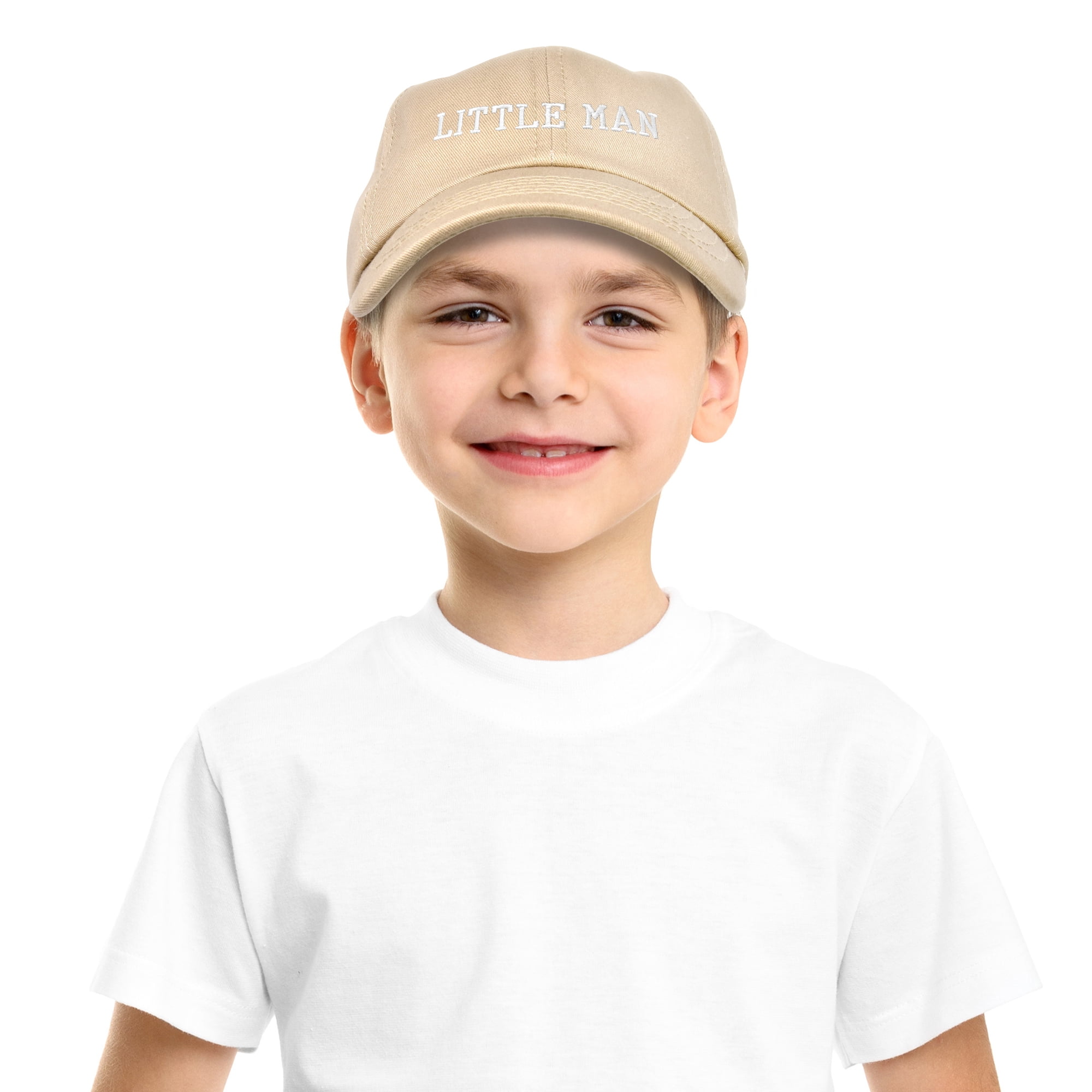 DALIX Big Man Little Man Hat Father Son Matching Cap Fun Gifts in Khaki