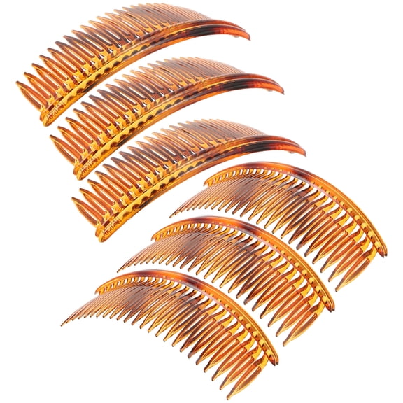 6pcs Hair Side Combs Women Hair Styling Combs Plastic Hairdressing Side Combs for Wedding Birthday