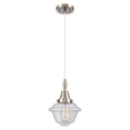 thumbnail image 2 of 447-1P-PC-G534 Innovations Lighting Oxford - 1 Light Cord Hung Mini Pendant-7.25 Inch Wide and 9.13 Inch Tall-Polished Chrome Finish-Seedy Glass Color, 2 of 7