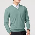 thumbnail image 6 of Yiliang Cardigan Sweaters for Men Fall and Winter Long Sleeve Warm and Thermal Top Clothes ,Army Green,L, 6 of 6