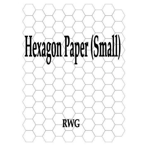 Hexagon Paper (Small): 100 Pages 8.5" X 11", (Paperback)