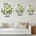 thumbnail image 4 of Designart 'Vintage Green Appels' Farmhouse Wall Clock, 4 of 5