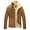 Brown, variant on FLAVOR Mens Leather Bomber Jacket Warm Piolt Winter Shearling Jackets Aviator Coat (Medium, Brown)