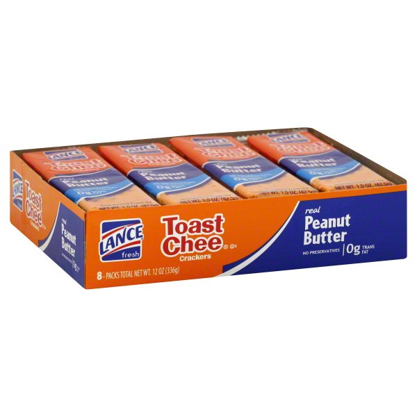 Lance Toast Chee Peanut Butter Crackers, 1.5 Oz., 8 Count