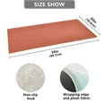 thumbnail image 3 of Rust Red Bath Mat 39x20 Non-Slip Bathroom Rugs Absorbent Soft Plush Quick Dry for Tub Shower Kitchen Home Decor, 3 of 8