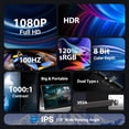 thumbnail image 2 of Monitor portátil InnoView de 18,5 pulgadas, 100 Hz, 120% sRGB 1080P FHD, 2 of 7