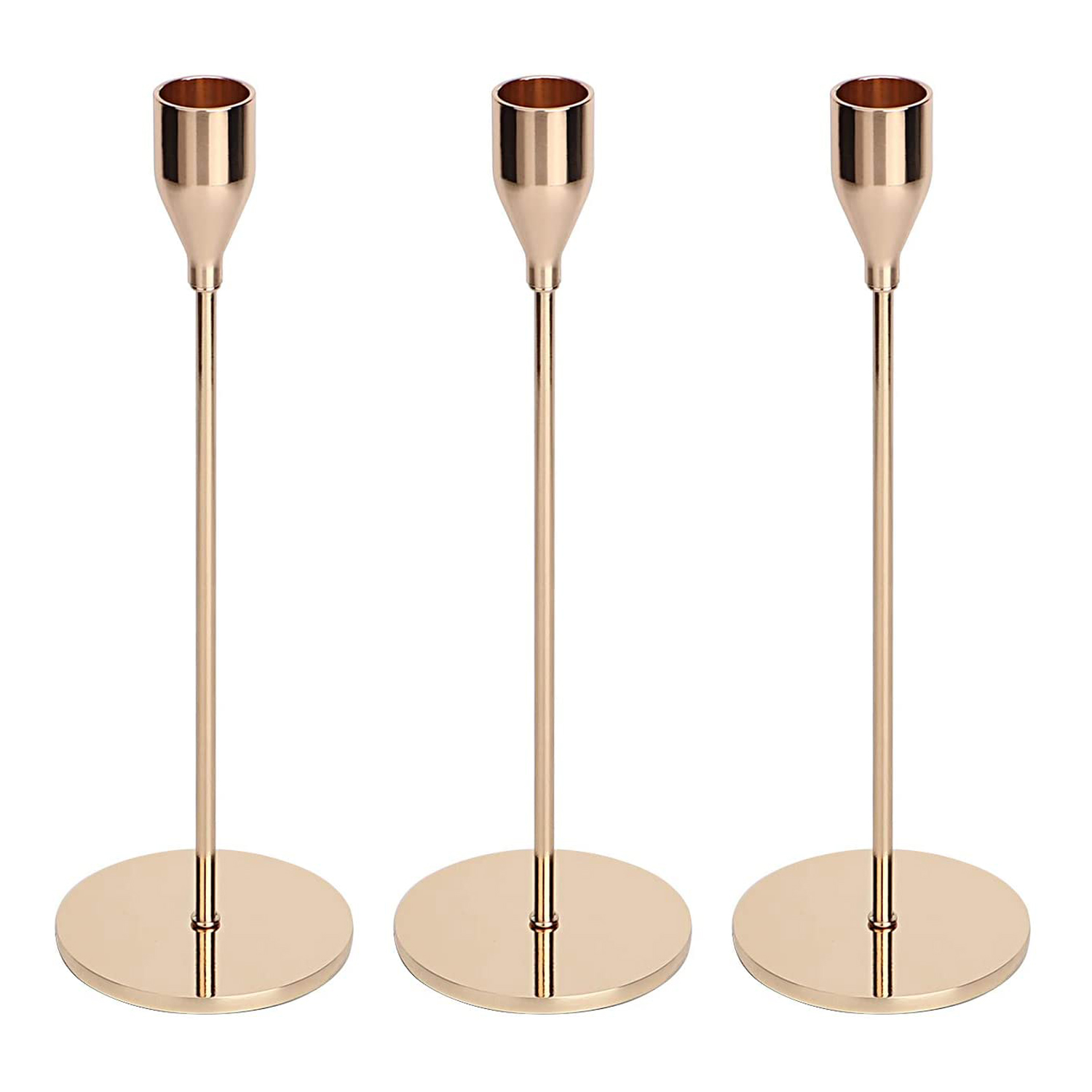 Candle Holder, Set Of 3 Candle Holders Candlestick Holder Metal Taper