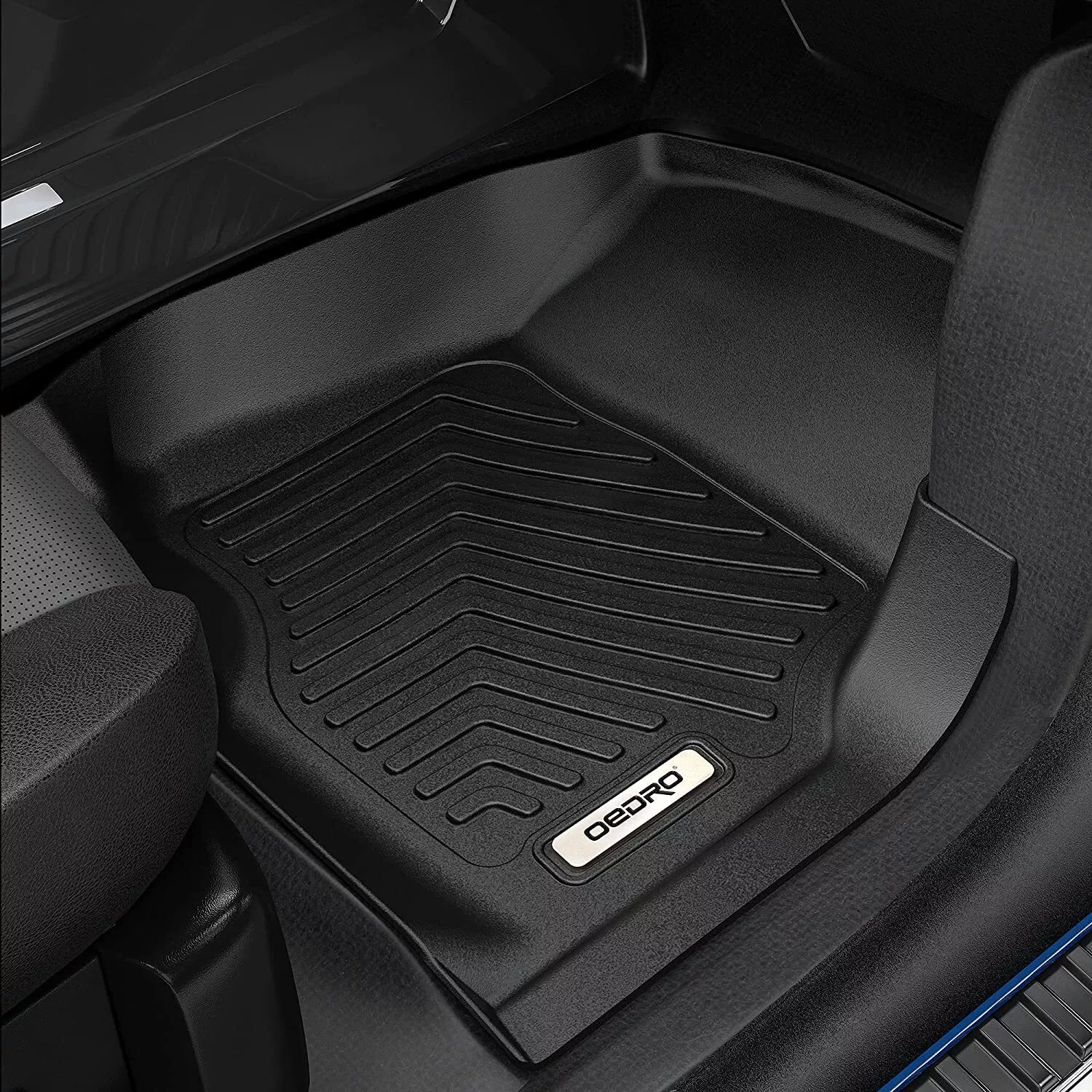 RVNI Floor Mats for 2020-2025 Chevy Silverado & GMC Sierra 2500HD/3500HD Crew Cab TPE All-Weather Car Mats Without Rear Underseat Storage Box