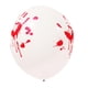 thumbnail image 5 of Juego de 24 globos de látex con huellas de manos sangrientas para Halloween, globos rojos horribles, suministros de decoración para fiestas, 5 of 7