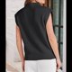 thumbnail image 4 of Suéter Sin Mangas con Cuello Alto para Mujer, Chaleco Informal de Punto con Mangas , Ropa de y Verano 2025. Negro S, 4 of 8