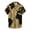 Black, variant on Azrian Mens Shirts Non-Positioning Printing Buttons Beach Turndown Short Sleeve Blouse