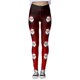thumbnail image 3 of MKLEKYY Leggings deportivos para mujer Leggings para mujer Leggings de entrenamiento Pantalones con estampado navideño de bloques de color Leggings suaves y elásticos 3841, 3 of 4