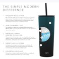 thumbnail image 7 of Simple Modern 24 oz Classic Tumbler with Straw & Flip Lid - 18/8 Stainless Steel Water Bottle Ombre: Moonlight, 7 of 7