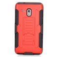 thumbnail image 4 of for 5.5" Alcatel OneTouch POP 3 FLINT Pixi Glory Case Belt Clip Holster Phone Case 2 Kick Stands Hybrid Armor Shock Bumper Cover Stripe Red, 4 of 4