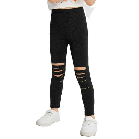 

Plain Regular Black Toddler Girls Leggings (Girl s)