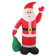thumbnail image 4 of Decoración inflable de Papá Noel con luz LED incorporada, bolsa inflable impermeable, Papá Noel para patio, jardín, fiestas de Navidad, enchufe estadounidense de 100-240V, 4 of 5