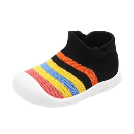 

ZMHEGW Baby Toddler Boys Girls Knit Soft Sole Rubber Socks Shoes Slipper Shoes