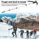 thumbnail image 5 of Postes de trekking Senderismo Balancines T Grip Montañismo Mochila Muleta Aleación de aluminio Anti-Shock Portátil Skiing Silver AweSitey OD003557-04, 5 of 7