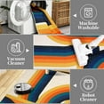 thumbnail image 6 of FairOnly Modern Large Area Rugs 9'x12' Blue Orange Washable Non Slip Soft Carpet for Living Room Ultra-Thin Indoor Floor Cover, 6 of 7
