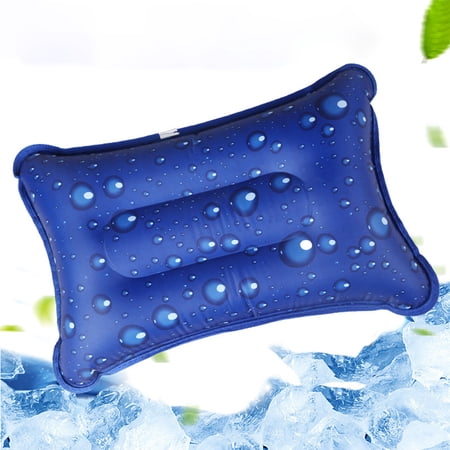 Yunuuuoa Cooling Gel Pillow for Adults - Ice Pillow with Leakproof PVC & Breathable Fabric, Ergonomic Head Support for Office Nap, Travel, Car, Home Use, Reusable Summer Cool Pad
