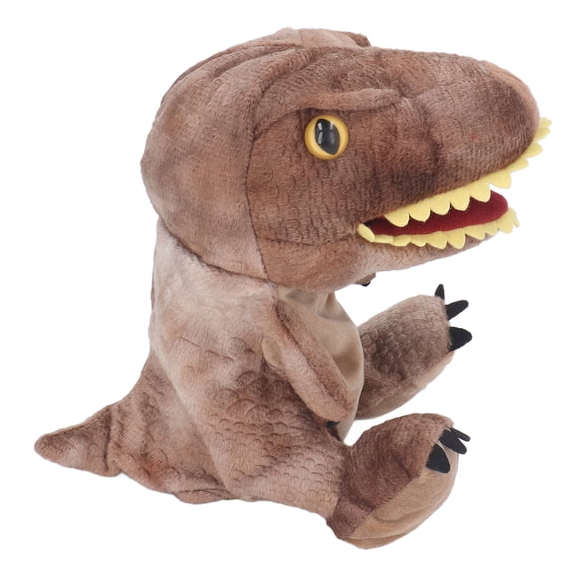 Marioneta De Mano De Dinosaurio De Peluche, Marioneta De Animal De Dinosaurio Suave Con Boca Móvil Y Bandas De Tensión Especiales Para Niños, Adultos, Espectáculos,