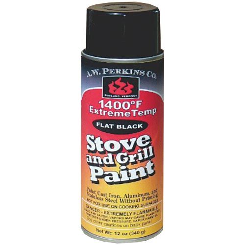 1400 Deg F Black Stove Paint BrushOn Pint