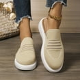 thumbnail image 6 of Wensltd Flat Shoes for Women Casual Fashionable Solid Color Round Toe Slip On Shoes for Spring Fall, 6 of 9