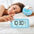 thumbnail image 3 of Unique Bargains Adjustable Volume Electric Alarm Clock Purple 5.7"L x 2.0"W x 3.3"H, 3 of 6