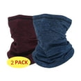 thumbnail image 1 of Lot de 2 Cache-Cou Cagoule Masque de Ski Temps Froid pour Hommes et Femmes Rouge Bleu, 1 of 7