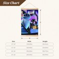 thumbnail image 3 of Wall-E Poster Canvas Wooden Shaft Hanging Poster Home Decor, Aesthetic Wood Frames Scroll Painting Wall Art for Living Room Bedroom Office 12"X18", 3 of 7