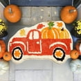 thumbnail image 4 of Btomtd 15.74' x 23.62' Pumpkin Themed Floor Mat Halloween Entryway Rug Thanksgiving Doormat Decor for Bath Kitchen Carpet Mat in Festive Colors, A, 4 of 6