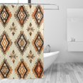thumbnail image 2 of Yayeee Shower Curtain with Hooks 72"x72" Waterproof Fabric Bathroom Hanging Decor, Geometric Designs, 2 of 5