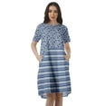 thumbnail image 1 of Moomaya Robes à Manches Courtes Grande Taille pour Femmes Col Rond Mini Tuniques Robes, 1 of 4
