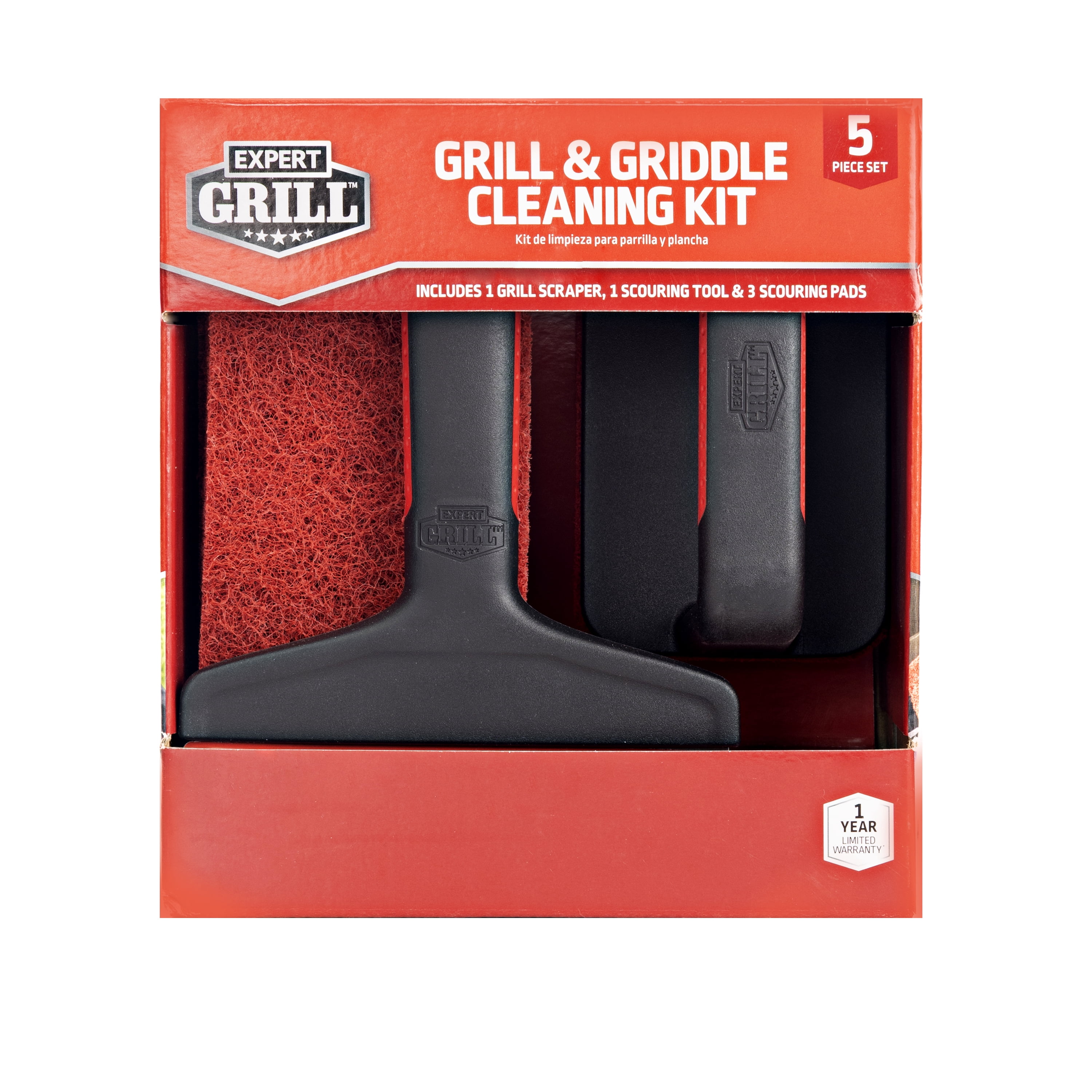 Expert Grill SS+PP Griddle Cleaning Kit,5-Pieces