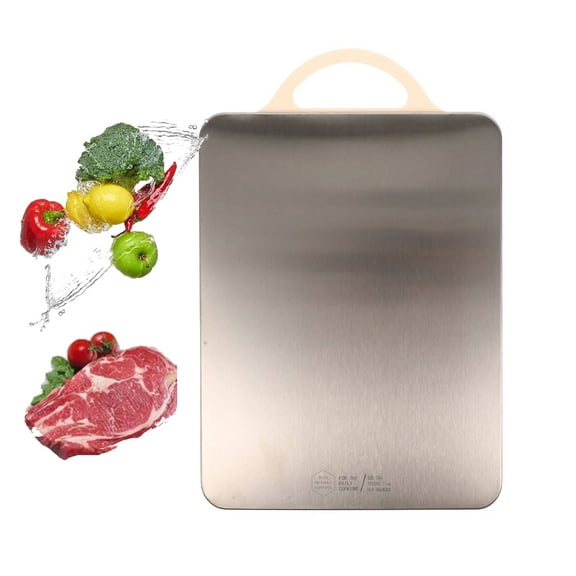 Double-sided Chopping Board Stainless Steel Plastic Cutting Board Kitchen Tool