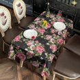 thumbnail image 3 of Pioneer Flower Floral Print Pattern Rectangle Tablecloth 60"x120",Waterproof Polyester Rectangle Table Cloth, Wipeable Spillproof Polyester Tablecloth for Dining, Camping, Indoor and Outdoor, 3 of 6
