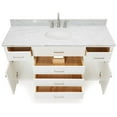 thumbnail image 6 of Ariel H061SCW2OVOWHT Bristol 61" Free Standing Single Oval Basin Vanity Set - White, 6 of 7